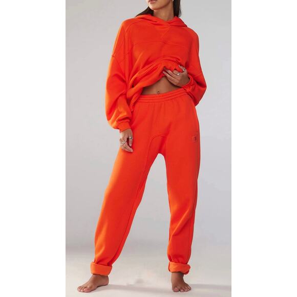 Fenty Xssential Oversized Rolled Cuff Jogger sweatpants 'Red Tempo' XS - Picture 1 of 6